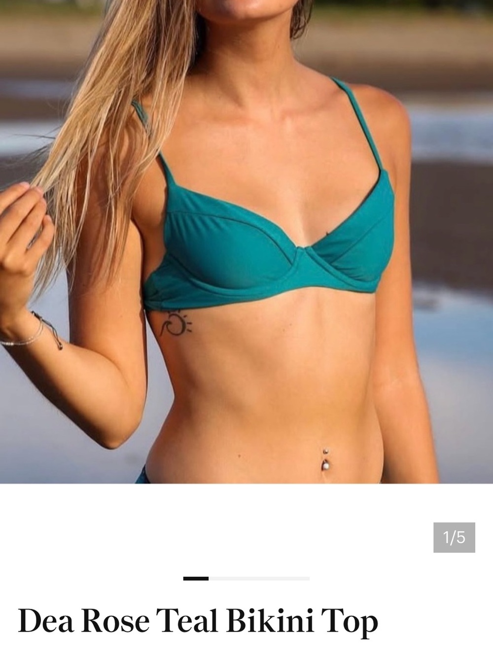 Teal Bikini Top - Women's Swim